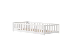 Lit simple 90x200 cm Lonelyo coloris blanc
