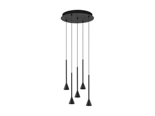 Nova luce net suspension cluster led noire à intensité variable triac 27 w 1301 lm 3000 k