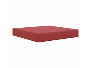 Coussin de canapé d'extérieur, coussin de chaise polyester bordeaux 60 x 60 cm cf54049