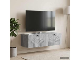 Meuble tv coloris gris 99 cm <strong></strong>  <strong></strong>