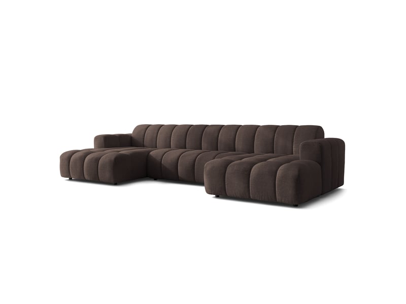  Canapé d'angle aenis, tkanina strukturalna marron  - Conforama A