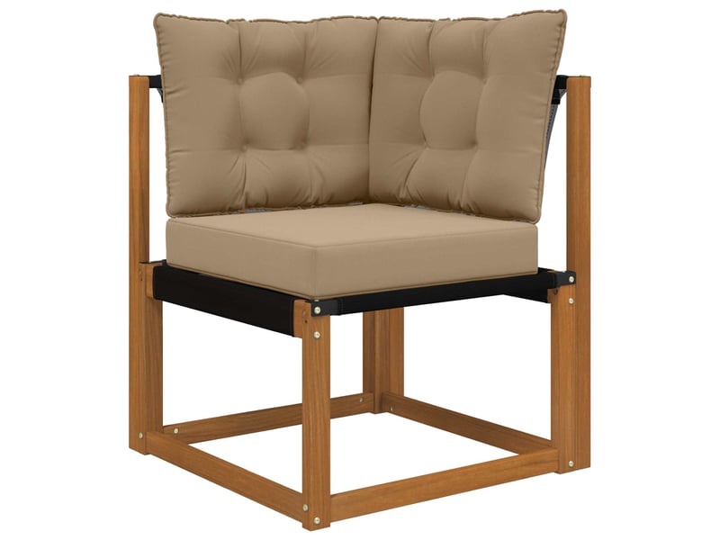  Coussin de canapé d'extérieur, coussin de chaise polyester taupe 50,5 x 50,5 cm cf54160  - Conforama C