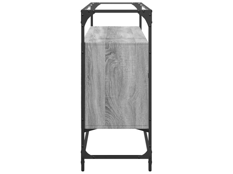  Buffet - bahut - meuble de rangement avec dessus en verre sonoma gris bois d'ingénierie  - Conforama E
