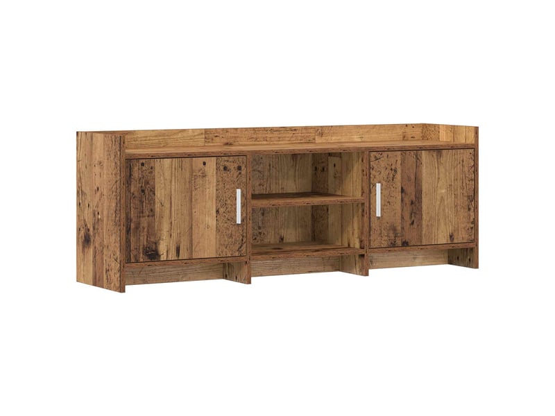  Meuble tv - banc tv - meuble de rangement 130 x 33 x 47 cm bois ancien bois d'ingénierie  - Conforama A