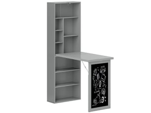 Meuble informatique enfant 98 cm coloris gris