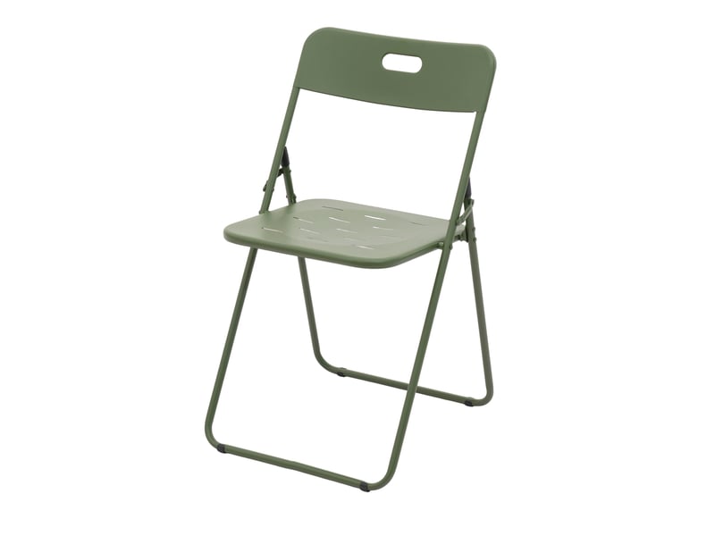 Salon de jardin bistrot pliant 3 pièces 60 x 60 cm – vert – acier e-coating, table et 2 chaises pratiques - Conforama D