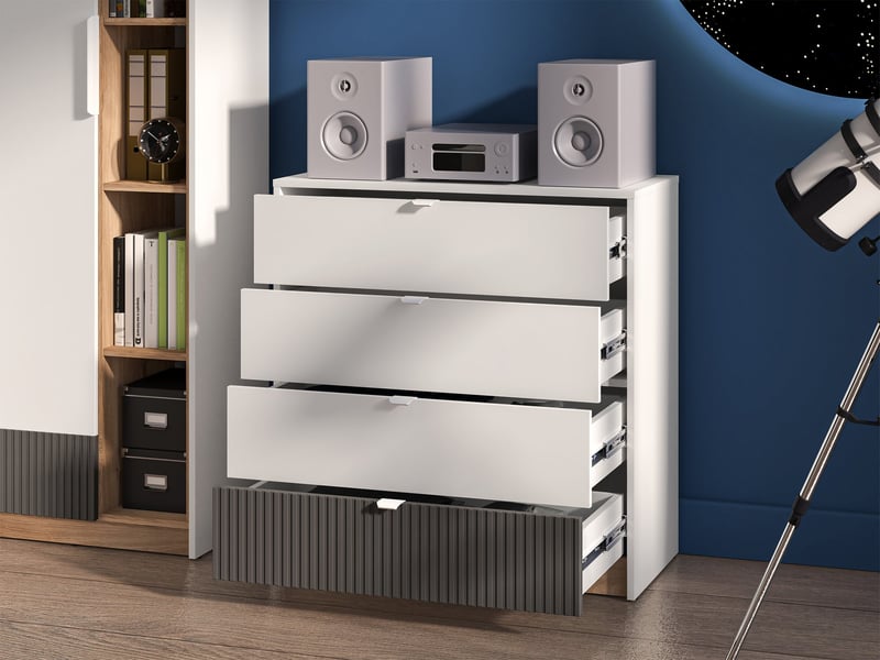  Selsey torino - commode - 82 cm - blanc Torino - Conforama E