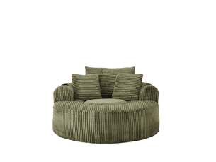 Fauteuil fixe  MIVRAY  Velours côtelé vert