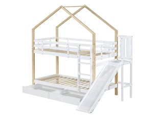 Lit superposé 90x200 cm <strong>MODFU</strong>  <strong></strong> coloris blanc