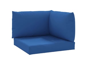 Lot de 3 coussins de palette, coussins de canapé bleu tissu oxford cf59667