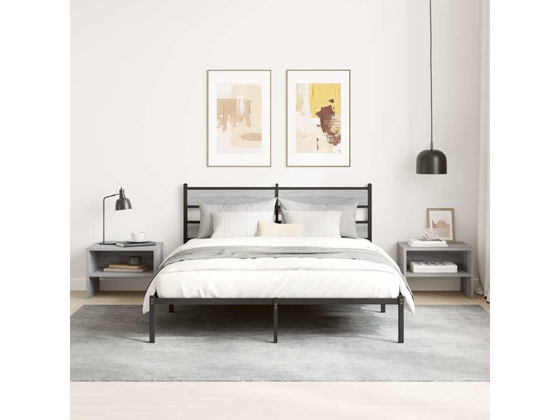  Table de chevet - cabinet de chevet - table de nuit sonoma gris 40x30x30 cm bois d'ingénierie  - Conforama B