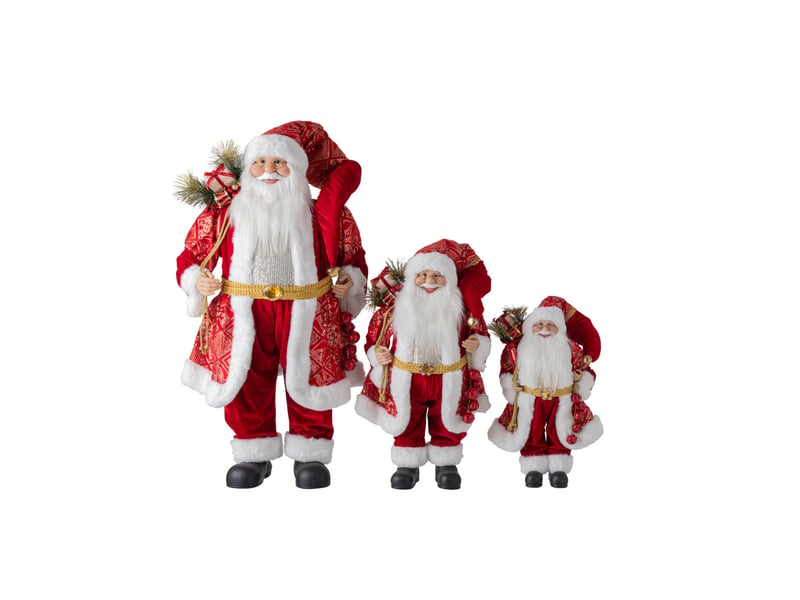  Père noël déco cyriaque 45cm rouge  - Conforama C