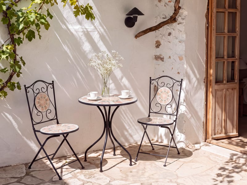  Table bistrot settala 60 cm 60 cm métal multicolore  - Conforama B