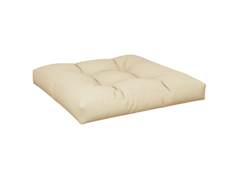  Lot de 2 coussins de palette, coussins de canapé beige tissu cf59493  - Conforama D