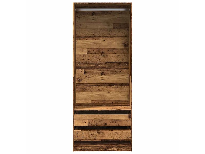  Garde-robe, armoire de rangement vieux bois 80x50x200 cm bois d'ingénierie shl80971  - Conforama D