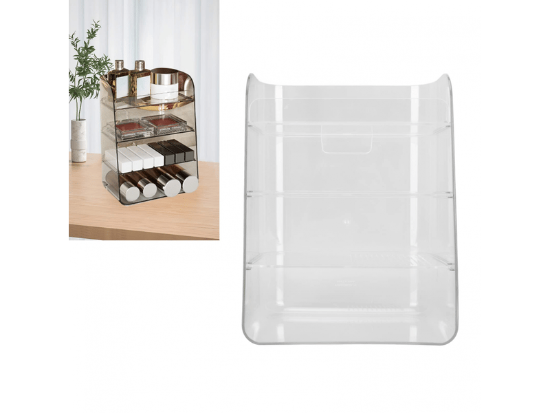  Étagère cosmétique multicouche, grande capacité, cloison amovible, stable, organisateur de comptoir pour chambre, salle de bain, bureau,  - Conforama B