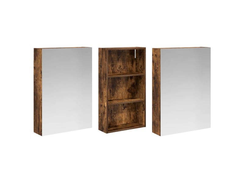  Ensemble de meubles de salle de bain 3 pcs 140x14.5x70 cm shl9436  - Conforama E