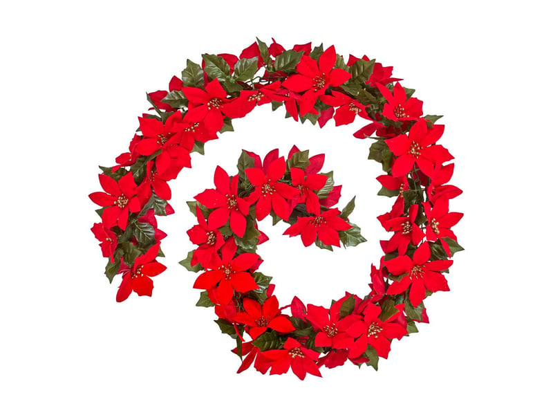  Gdn plast poinsettia 180cm  - Conforama A