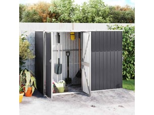 Abri à outils de jardin | armoire à outils anthracite 225x89x161cm acier galvanisé