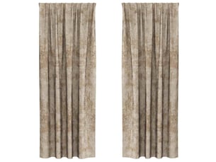 Lot de 2 rideaux en velours, rideaux de fenêtre champagne 260 x 140 cm velours cf44179