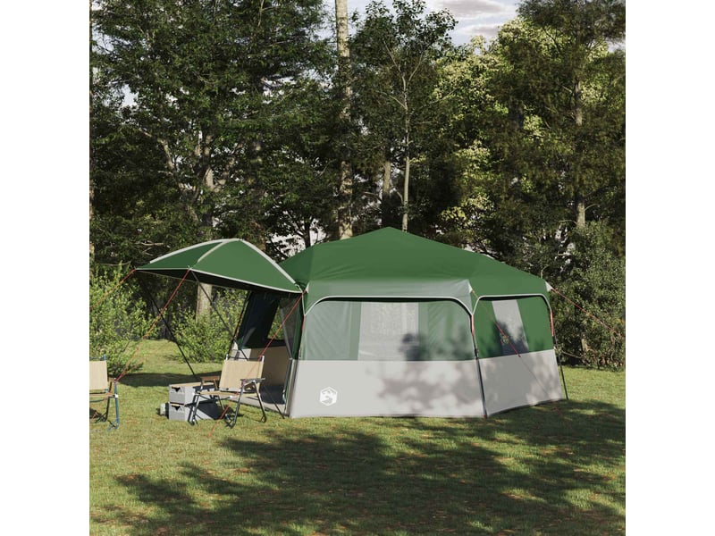 Tente instantanée camping avec auvent 12 personnes et système de libération rapide shl1126 - Conforama B