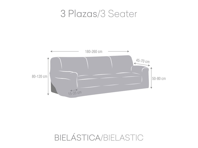Housses de canapé salsa premium, modèle 7, 3 places, c0  - Conforama D