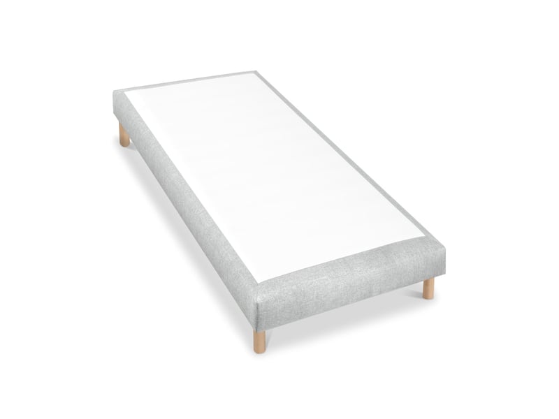  Sommier tapissier tissu sisal - gris - 90x200 3SO0205180920.C46 - Conforama B