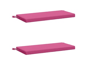 Lot de 2 coussins de banc, coussins d'assise soest 100 % polyester rose cf57349
