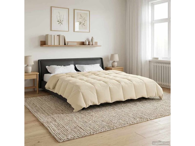  Duvet - couette complet toute l'année 200 x 240 cm 4 saisons crème  - Conforama B