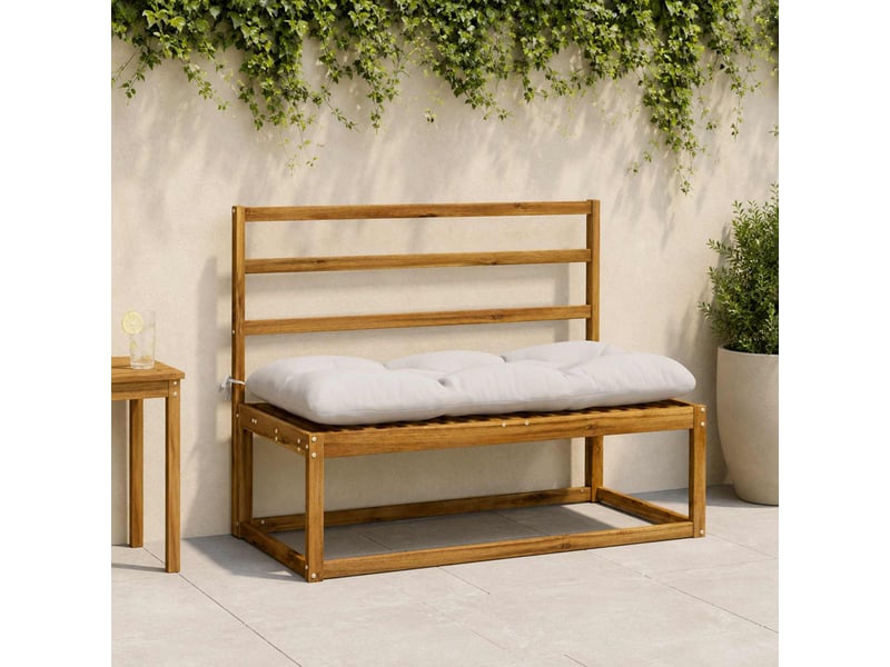  Lot de 2 coussins de banc, coussins d'assise vianen 100 % polyester blanc cf57637  - Conforama B