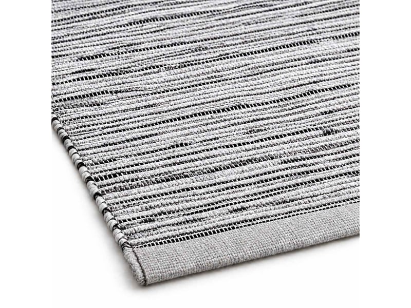  The white stone tapis kilim artisanal en coton 55x140 cm gris | style berbère traditionnel, tissage plat, uni | 100% coton, lavable en machine  - Conforama B