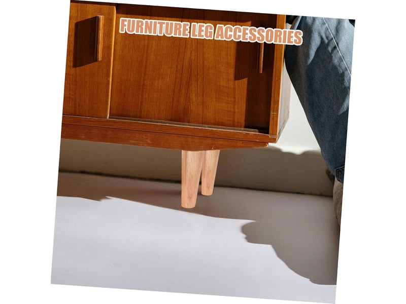  4pièces meuble bois massif ronds pour table basse et commode de rechange pour canapé et autres meubles  - Conforama E