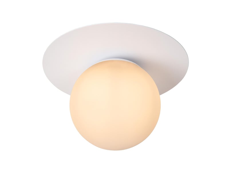 Plafonnier diam. 25 cm 1xe27 blanc - lucide - tricia  - Conforama A