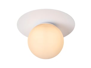 Plafonnier diam. 25 cm 1xe27 blanc - lucide - tricia