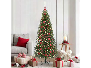 Ensemble de boules de noël 120 pcs 300 led blanc chaud ø 6 cm