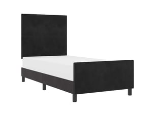 Lit simple 80x200 cm coloris noir