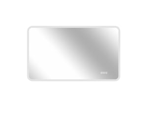 Miroir de salle de bain led 120x60 cm – argent – antibuée, 3 couleurs, variateur et mémoire ip44