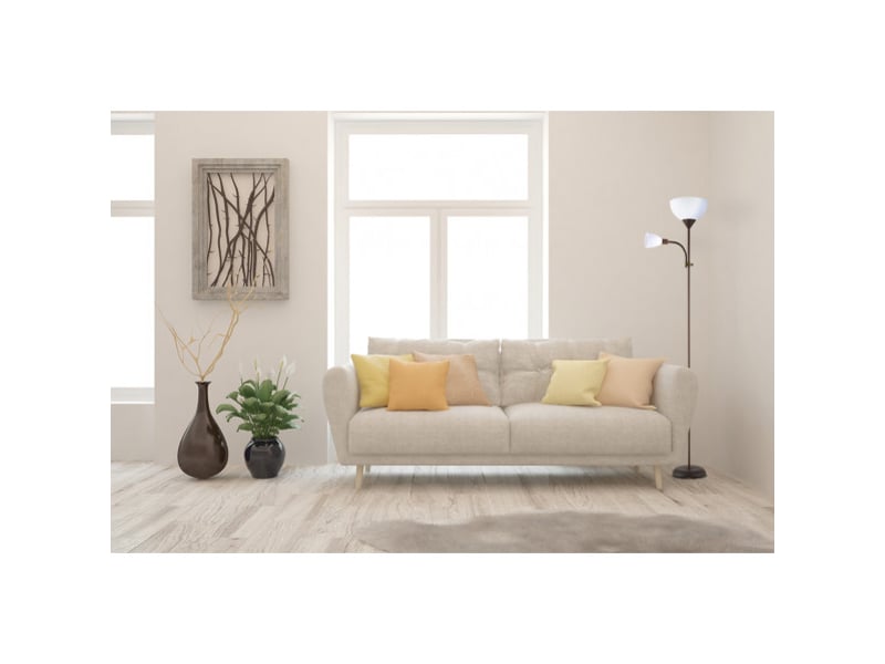  Lampadaire fabrilamp rigel e14 coloris marron 180 x 34 x 25,5 cm 135542002 - Conforama C