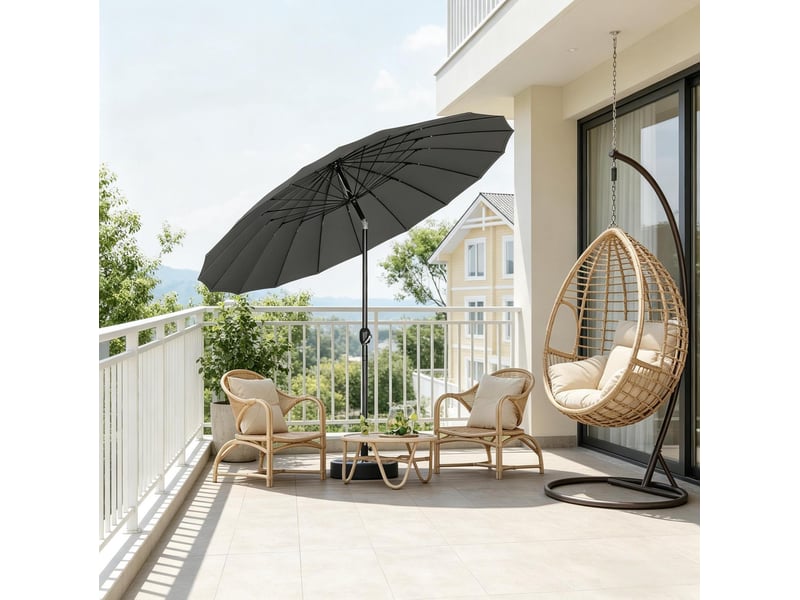  Parasol de jardin inclinable ø257 cm sans pied evryae  - Conforama D