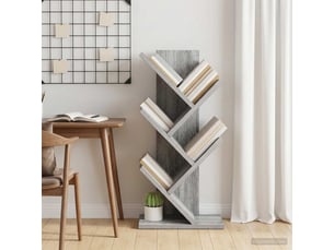 Étagère à livres, étagère de rangement en forme d'arbre 4 niveaux 30 x 18 x 60 cm shl3337