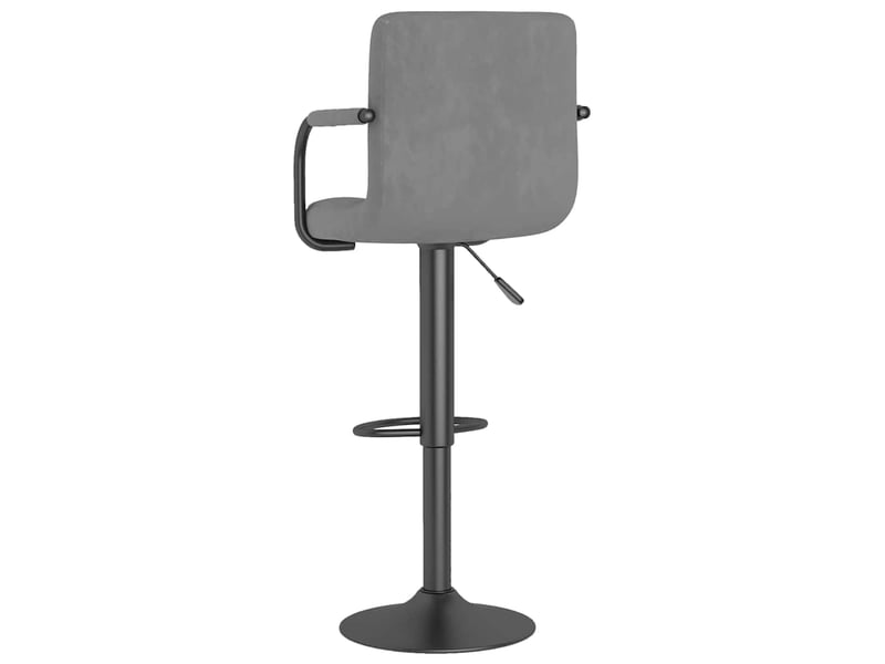  Tabouret de bar, chaise de bar gris clair velours shl59090  - Conforama E
