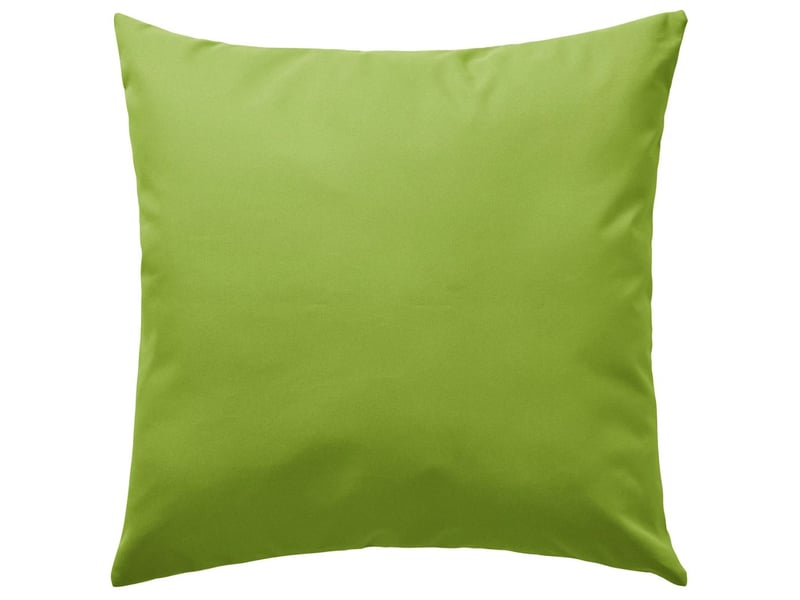  Lot de 4 coussins oreiller pour extérieur décoration jardin 45 x 45 cm vert pomme dec020091  - Conforama C
