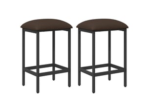 Lot de 2 tabouret de bar, chaise de bar taupe 40x32x74 cm bois d'ingénierie shl74774