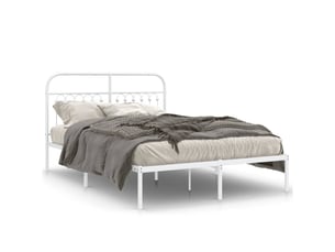 Lit 2 places 135x190 cm    coloris blanc
