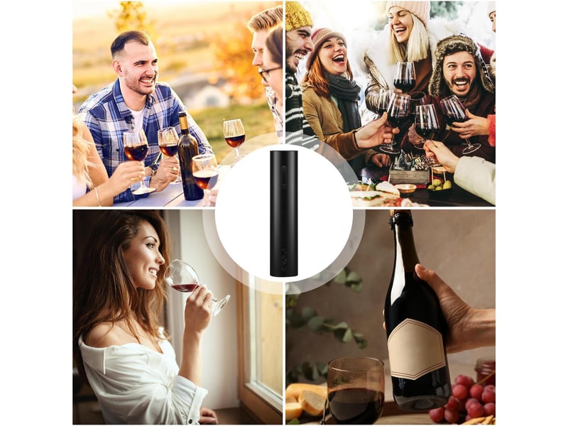  Ouvre-vin automatique, tire-bouchon électrique tire-bouchon électrique ouvre-bouteille de vin,ouvre-bouteille de retrait de bouchon  - Conforama D
