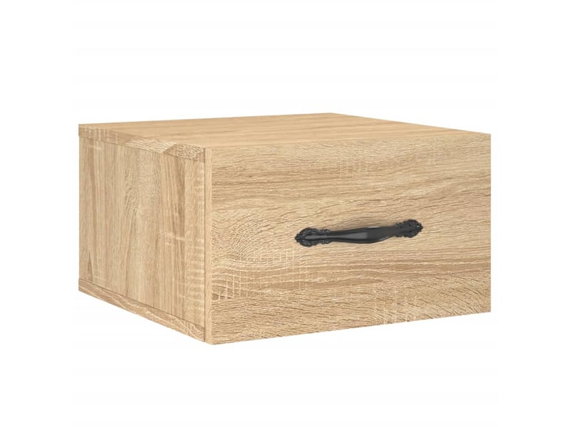  Table de chevet - cabinet de chevet - table de nuit murale chêne sonoma 35x35x20 cm  - Conforama A