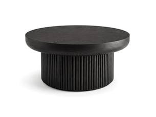 Table basse rond(e) coloris noir <strong>HAUSS SPOLE</strong> <strong></strong> - 78 cmx78 cm