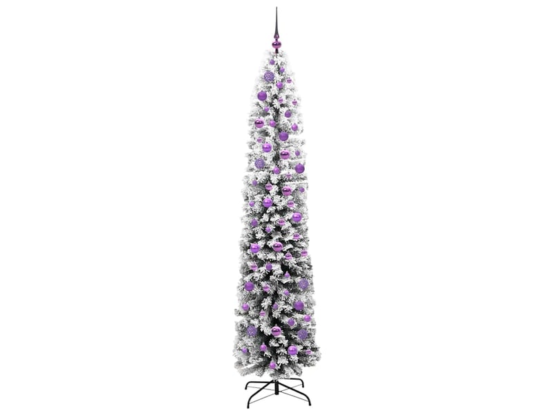 Sapin de noël - arbre de noël artificiel vert 210 cm pvc et acier et plastique - Conforama D