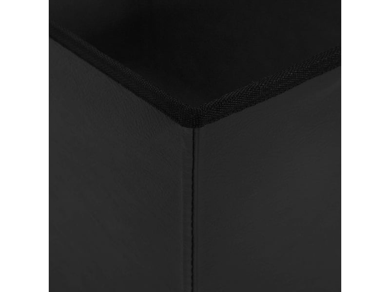  Banc chambre, banc de rangement pliable noir 180 kg 80 l 77x38x38 cm pvc  - Conforama E