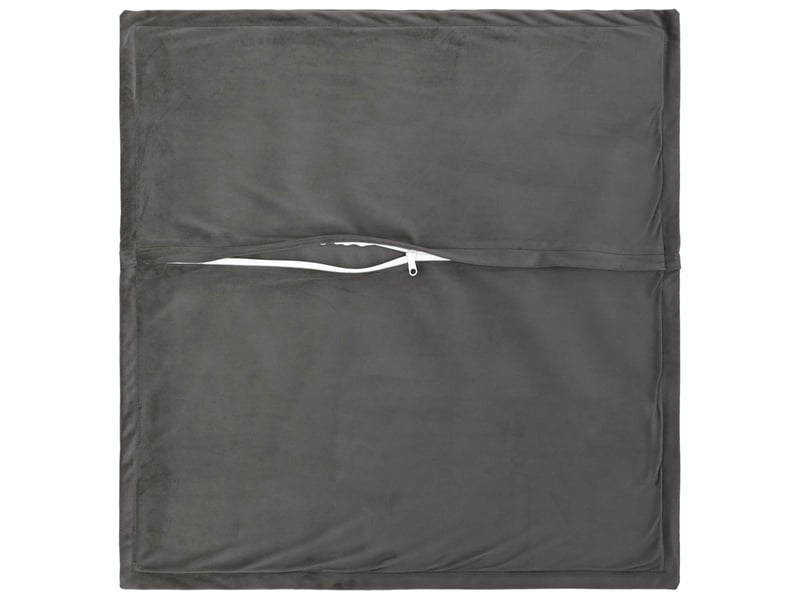  Lot de 6 coussins avec oreiller, coussins décoratifs houten gris foncé fløjl cf51256  - Conforama D